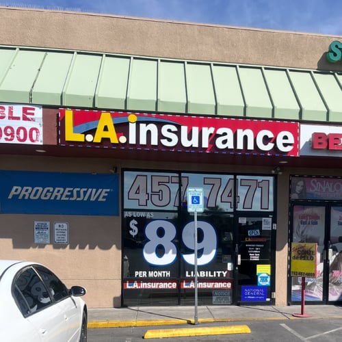 Exterior of the L.A. Insurance Agency NV-001