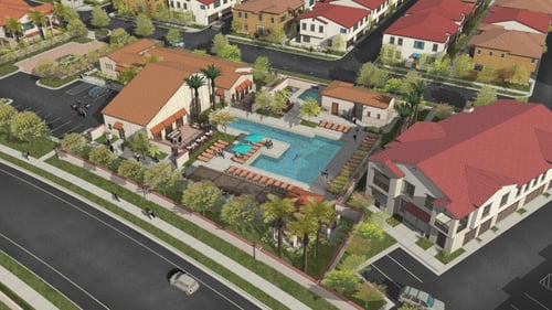 Harvest In Tracy - Aerial View of the Apartments