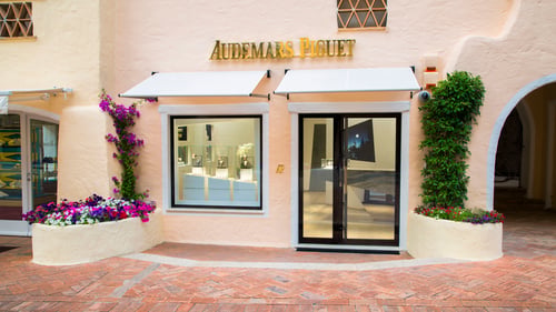 View of a Audemars Piguet boutique.