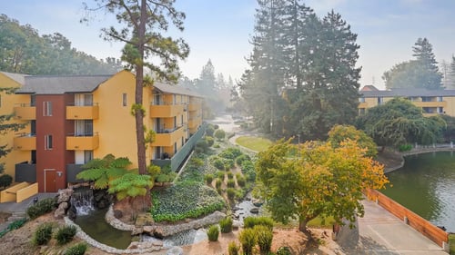 Apartment Complex at Americana Apartments, Mountain View, CA