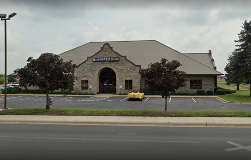 exterior photo of Minnwest Bank New Prague branch
