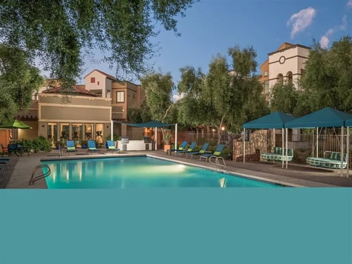 Sparkling Pool at Trevi Apartments in Chandler, Arizona