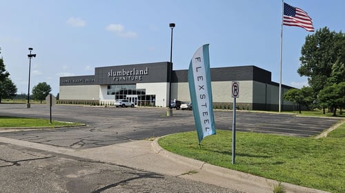 North Branch Slumberland Furniture parking lot