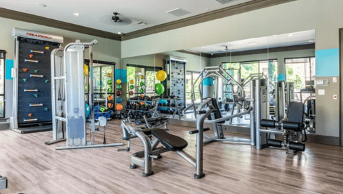 Fitness center at Echo at Lake Norman in Mooresville, NC 28117