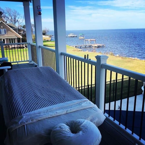 Outer Banks Mobile Massage table traveling from Corolla to Ocracoke.