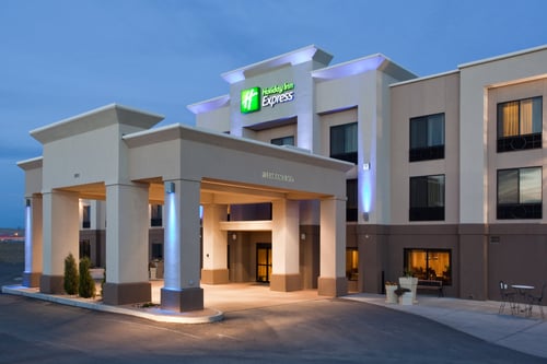 Hotel Exterior at the Holiday Inn Express, Rawlins, WY