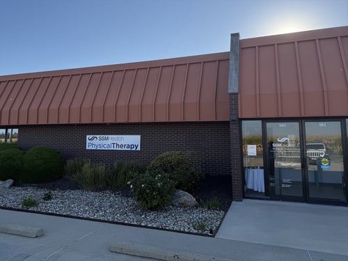 Outside front of building