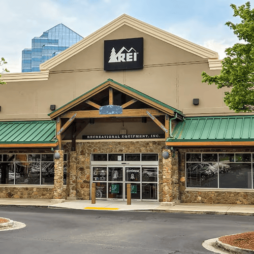Front of the Perimeter REI store in Atlanta, Georgia