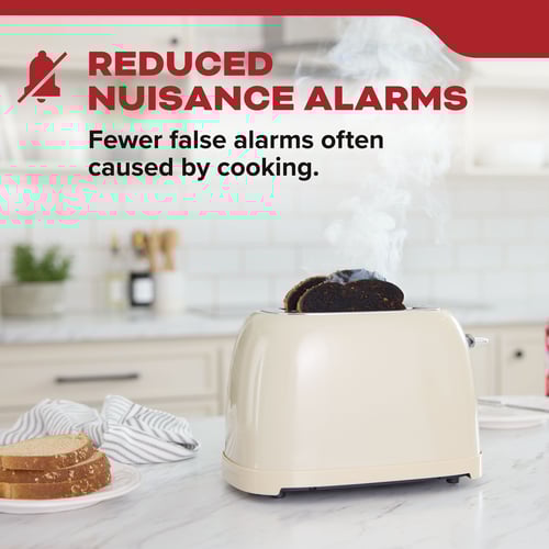 Reduced nuisance alarms - fewer false alarms often caused by cooking.