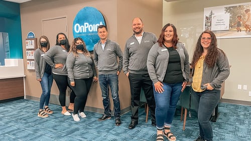 OnPoint Community Credit Union - Orchards Branch Interior & Team Photo - 7411 NE 117th Ave.