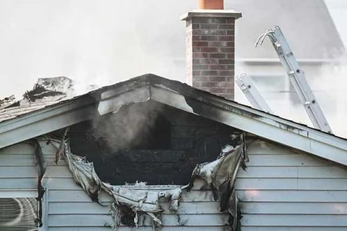 A home in Charlottesville needs fire damage restoration services.