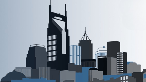 Graphic of Nashville city skyline