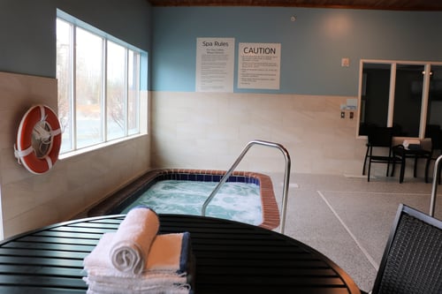 Have a relaxing dip in our whirlpool.