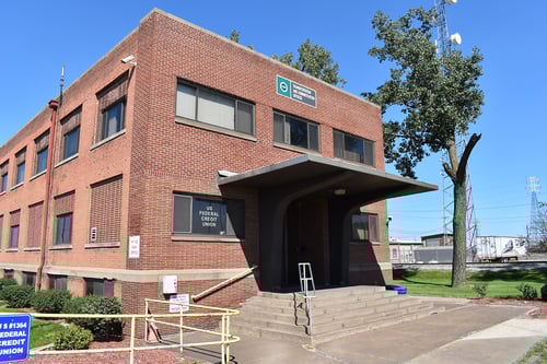 The outside view of the branch in Gary.