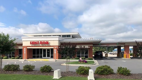 First Bank Rockingham branch exterior.