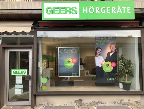 Außenaufnahme vom GEERS Fachgeschäft