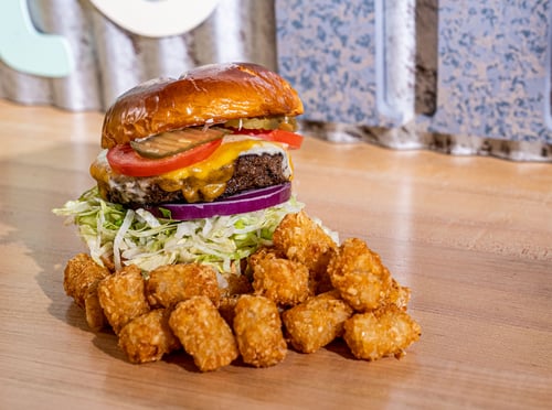 Shawii Burger at Shawii Kitchen in Valley Center, CA