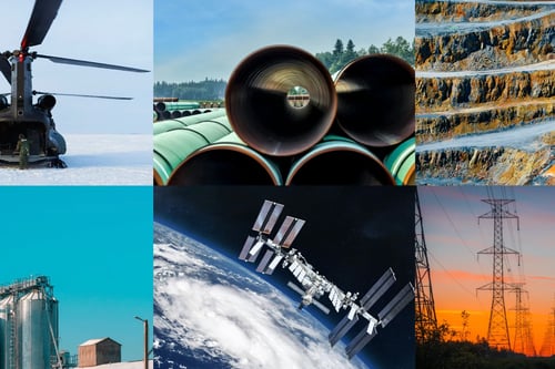Collage of images depicting various sectors across Canada.