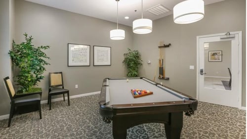 Card & Game Room at Tesoro Senior Apartments in Los Angeles, CA 91326
