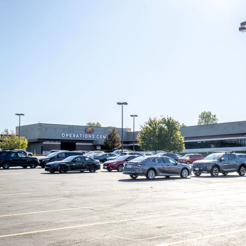 Outside of Great Southern Bank building.