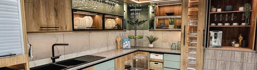 Elegant kitchen with Gelmar fittings