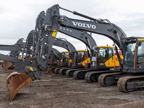 Volvo Excavators At Rudd
