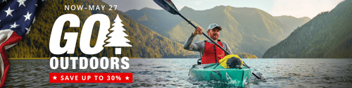 Save up to 30% at the Cabela's Go Outdoors Sale