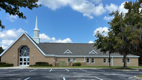 Worship building for the Interlachen area congregation of The Church of Jesus Christ of Latter-day Saints.