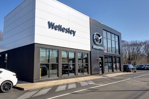 Front of Wellesley Mazda Dealership