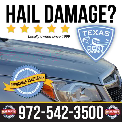 Hail Damage? At Texas Dent Works, we specialize in hail damage repair.