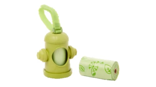 poop bags and container