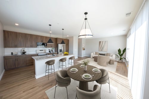 Open floor plan at The Townhomes at Preserve in Rogers, MN 55374