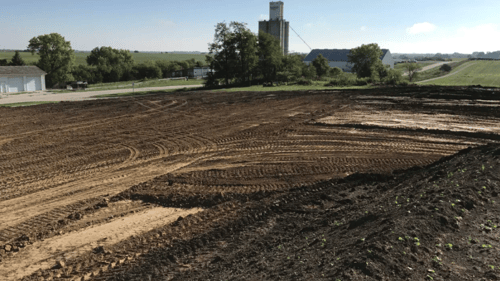recently cleared lot