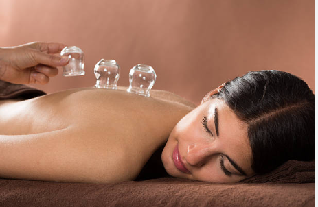 This cupping practitioners claim that it works by creating hyperemia or hemostasis around a person's skin. 
means that it either increases or decreases a person's blood flow under the cups.