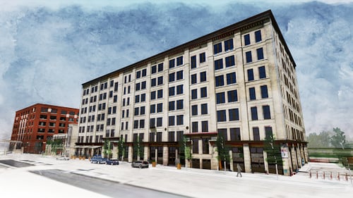 Brix Apartment Building in Walkers Point