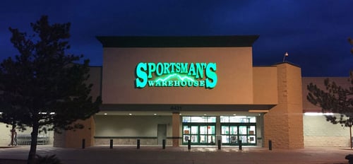 The front entrance of Sportsman's Warehouse in Show Low
