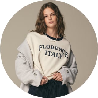 woman wearing sweatshirt
