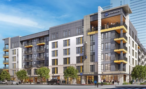 Apartment building at Link Apartments® 4th Street in Winston-Salem, NC
