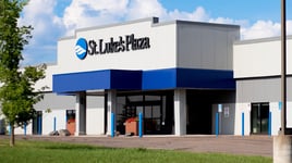 St. Luke's Plaza building on a summer day. St. Luke's Diagnostic Imaging is located within.