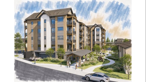A rendering of Dallas Retirement Village's new expansion
