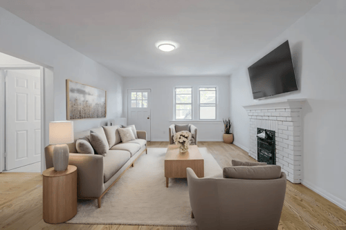 Living room at 83-85 Silver Birch in Toronto, CA