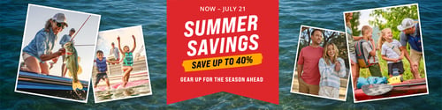 Save up to 40% at the Cabela's Summer Savings Sale
