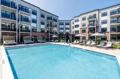 Property exterior at The Pearl at Station Bay, South Amboy, NJ.