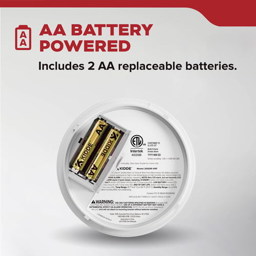 AA Battery Powered - Includes 2 AA replaceable batteries