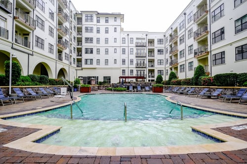 Elegant Saltwater Pool with Sun Deck