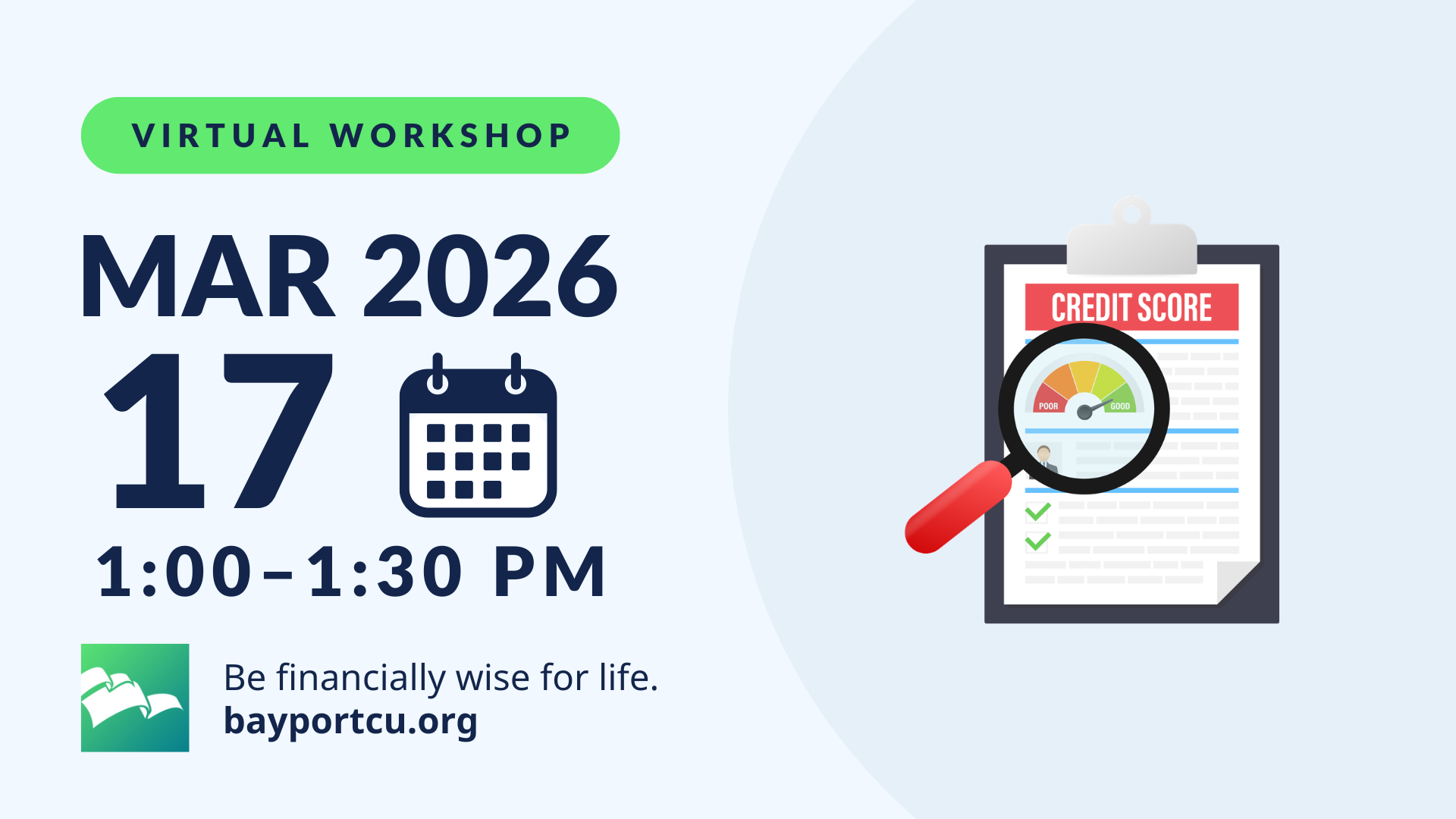 Improving your credit score March 17, 2026