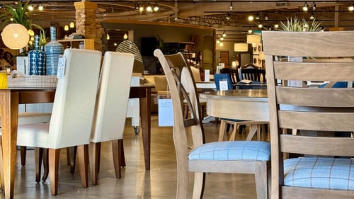 Woodbury Slumberland Furniture dining chairs