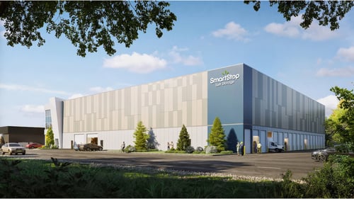 SmartStop Self Storage exterior facility at 235B Mayland Pl NE in Calgary, AB