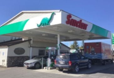 Sinclair Gas Station Fueling Island