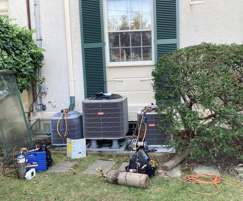 Replacing old heat pump unit